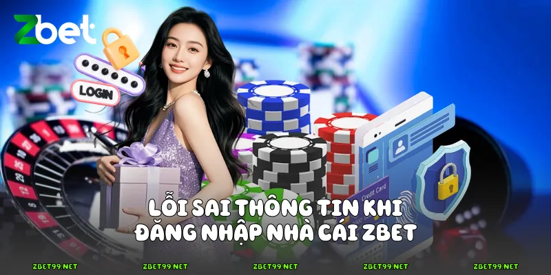 Lỗi sai thông tin khi đăng nhập nhà cái Zbet